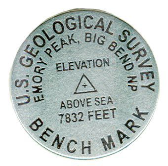 Emory Peak Bench Mark Token Magnet - Click Image to Close
